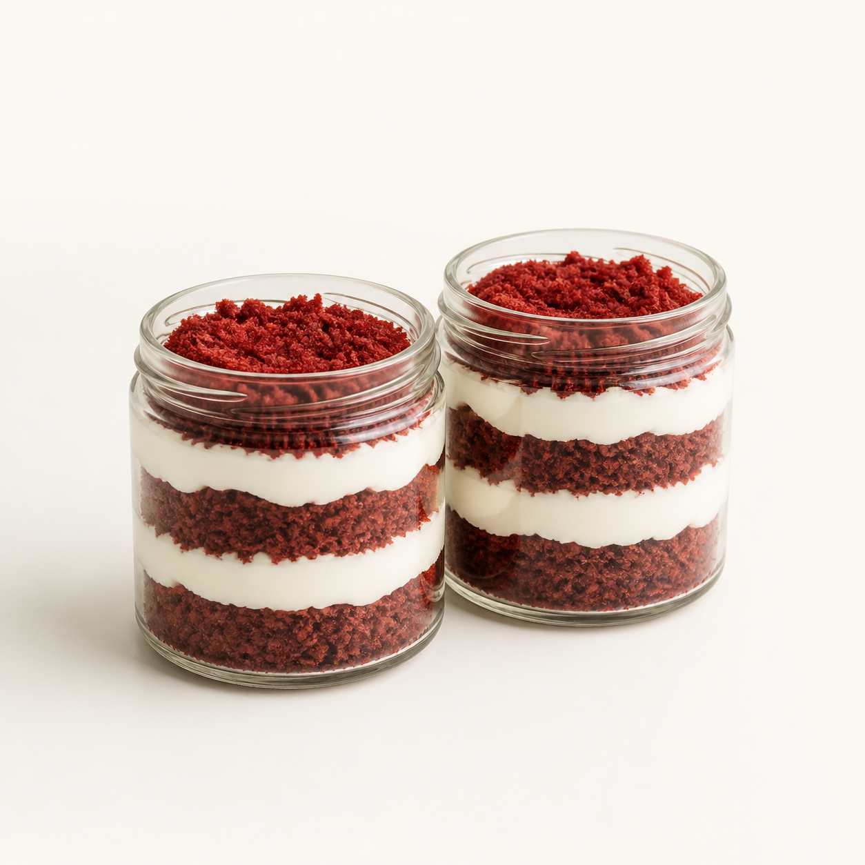 Red Velvet Jar Cakes
